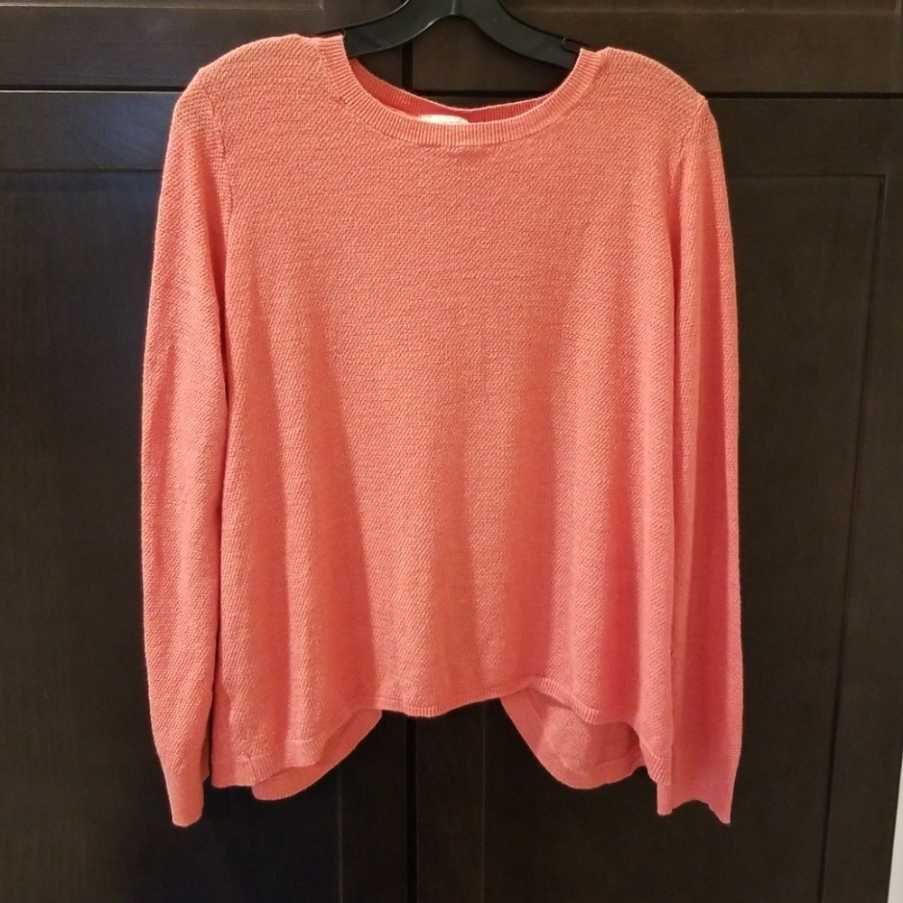 The Loft Open Back Long Sleeve Sweater